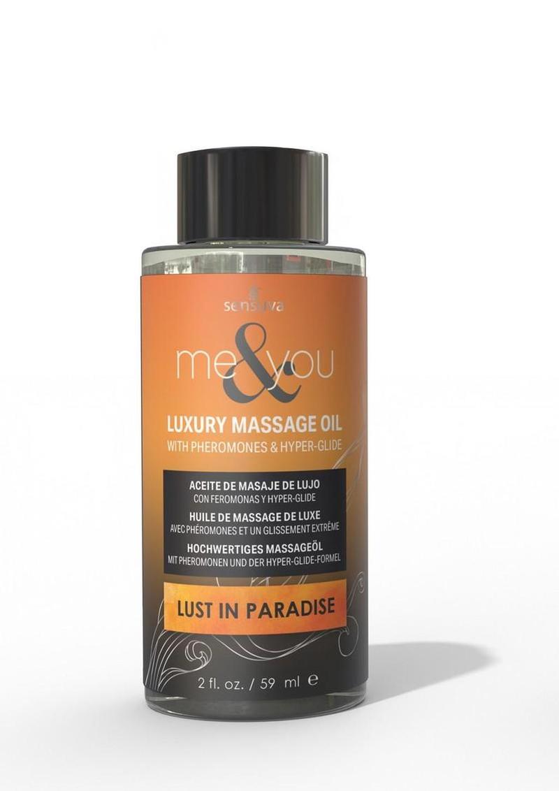 Me and You Pheromone Infused Luxury Massage Oil Lust In Paradise