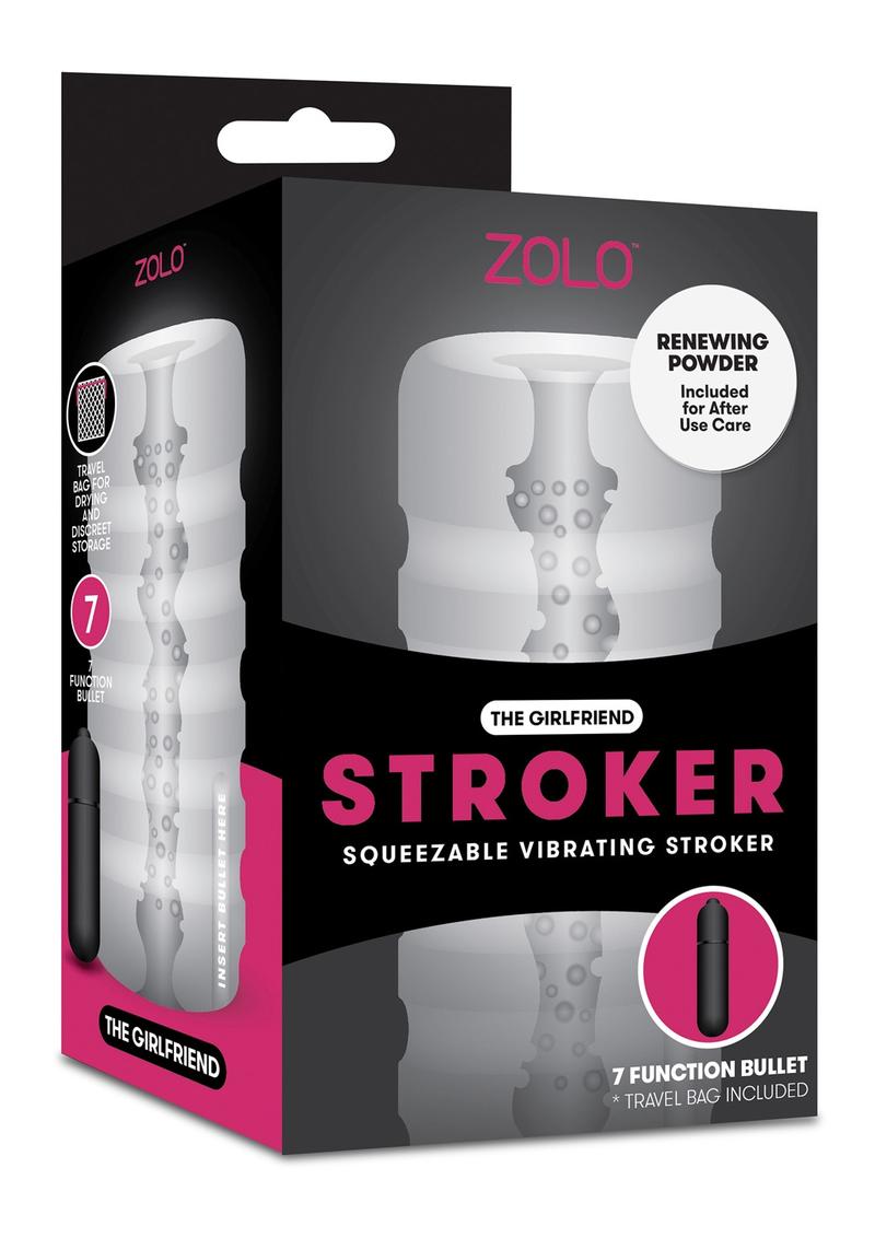 ZOLO The Girlfriend Stroker Squeezable Vibrating Masturbator with Bullet