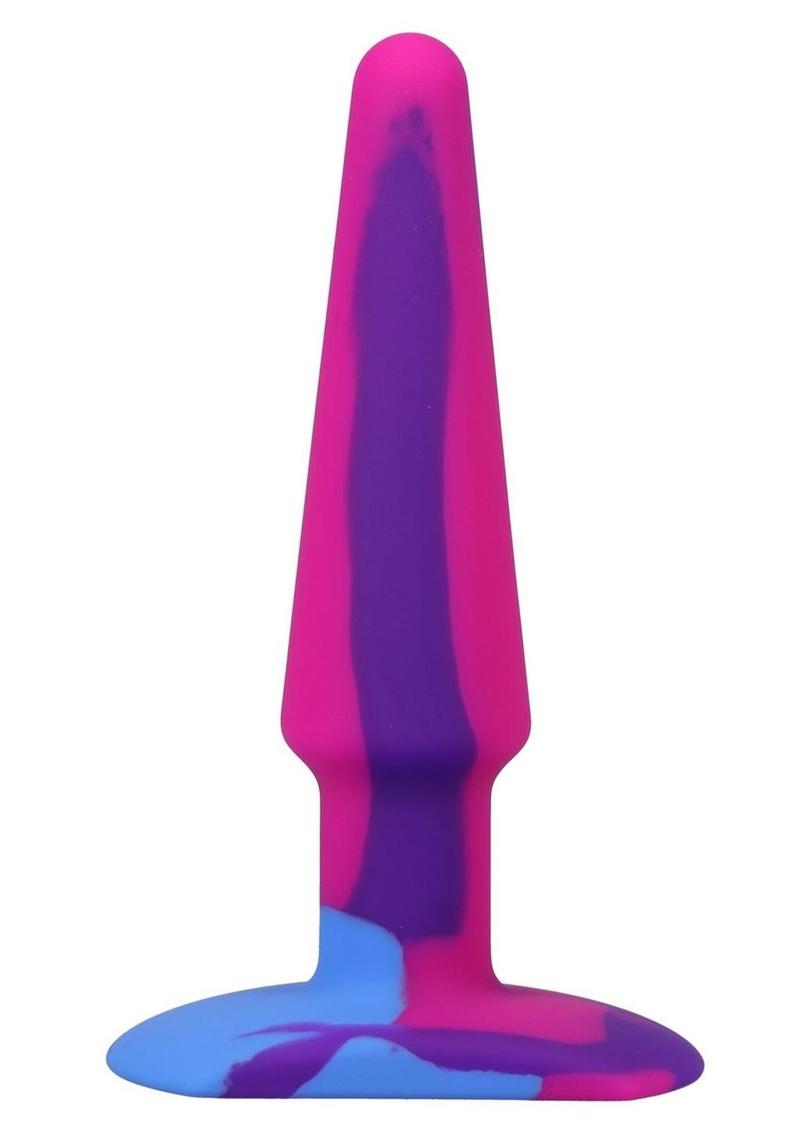 A-Play Groovy Silicone Anal Plug 5in - Fuschia