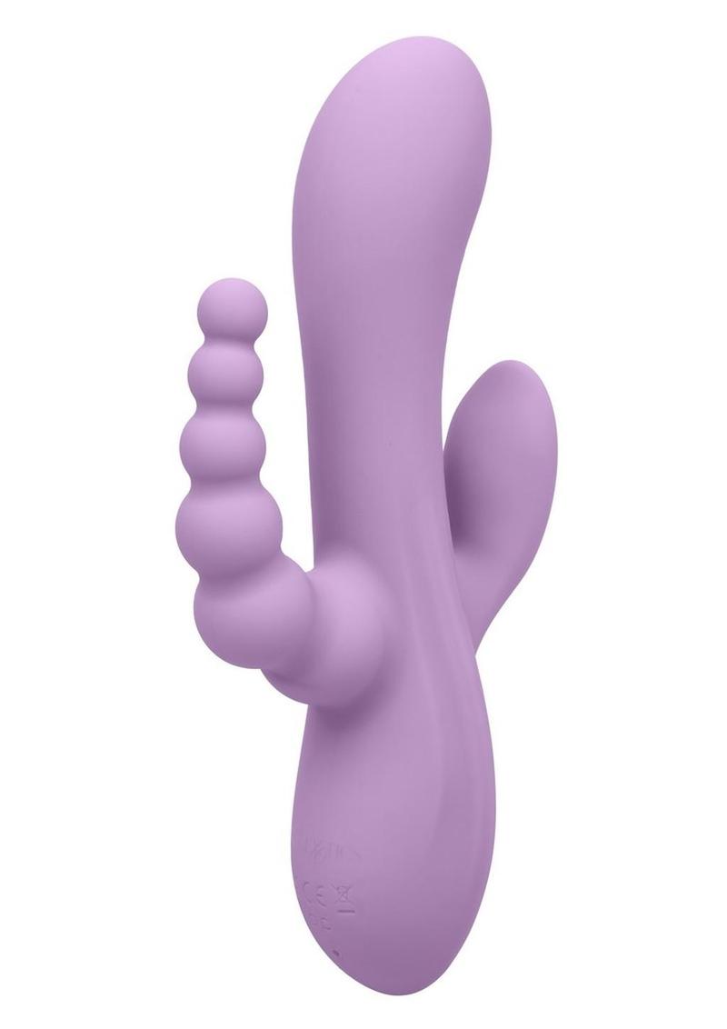 Triple Treat Rumbler Rechargeable Silicone Vibrator
