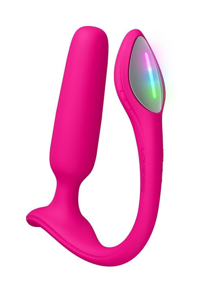 App Compatible Silicone Vibrating Light Up Anal Plug