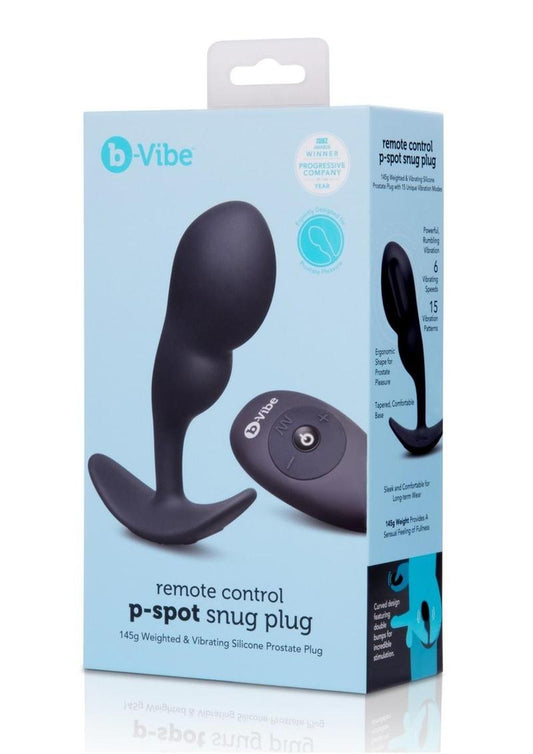 Remote Control P-Spot Rechargeable Silicone Snug Plug