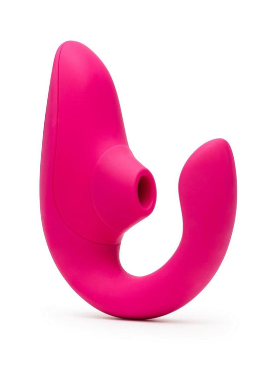 The Curve Silicone Vibrator with Clitoral Stimulator (Womanizer)