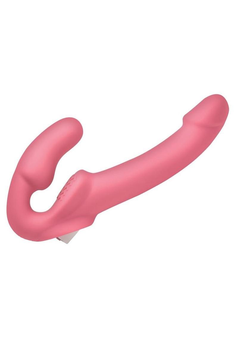 Simply Sweet  Vibrating Rechargeable Silicone Strapless Strap-On