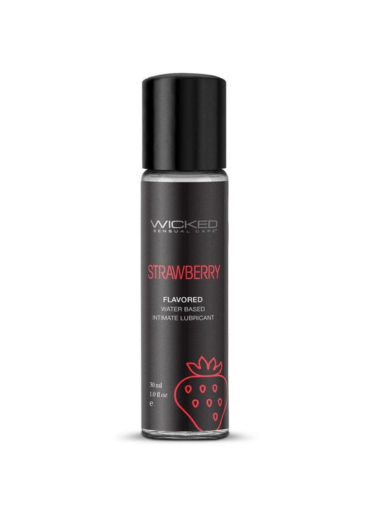 Wicked Aqua Water Based Flavored Lubricant Strawberry
