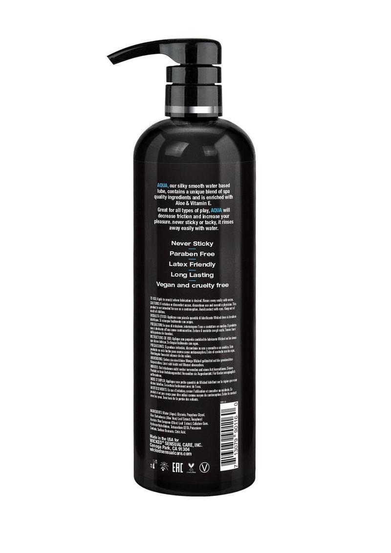 Wicked Aqua Water Based Lubricant Fragrance Free
