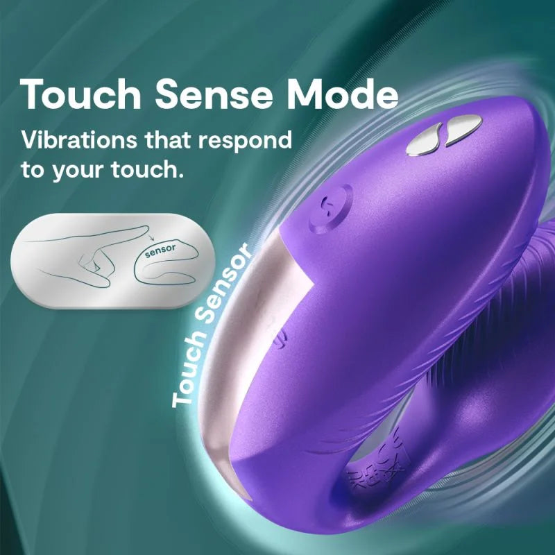 We-Vibe Chorus Pro Rechargeable Silicone Couples Vibrator with Remote Control - Cosmic